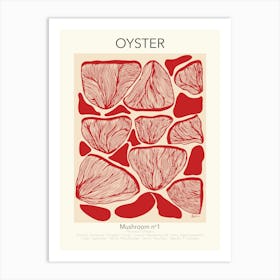 Oyster Mushroom Poster Art Print