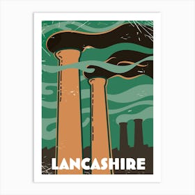 Lancashire Chimneys Art Print