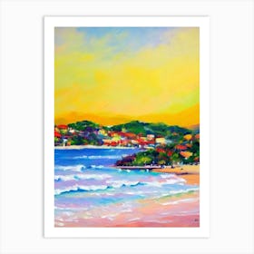 Oludeniz Beach 2, Turkey Bright Abstract Art Print