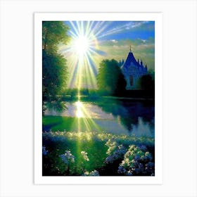 Château De Chantilly Gardens, 1, France Classic Painting Art Print