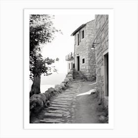 Hvar, Croatia, Black And White Old Photo 4 Art Print