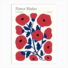 Flower Market London 3 Art Print