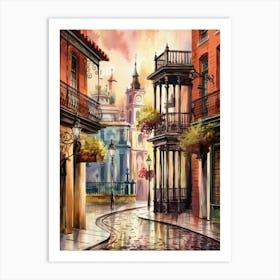 Venezuelan City Street Art Print