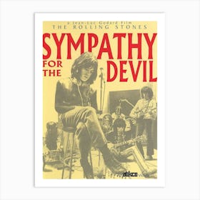 Sympathy For The Devil By Sean Lynch Poster Art Print