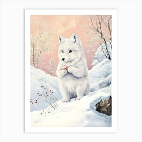 Arctic Fox Art Print