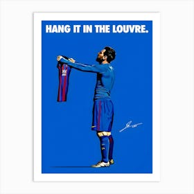 Lionel Messi Captain Barcelona Art Print