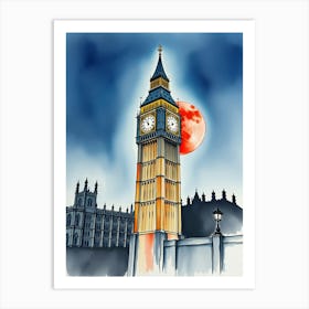 Big Ben Clock Art Print