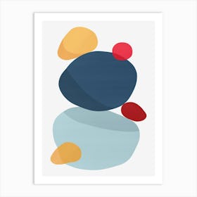 Colorful abstract shapes 17 Art Print