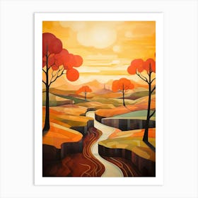 Pastoral Abstract Minimalist 3 Art Print