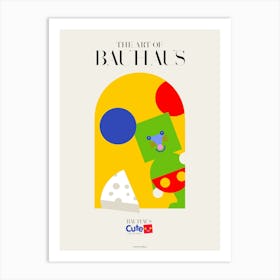 BAUHAUS FOR KIDS | GREEN MOUSE Art Print