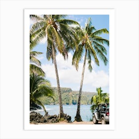 Hawaii Road To Hana Palm Art Print
