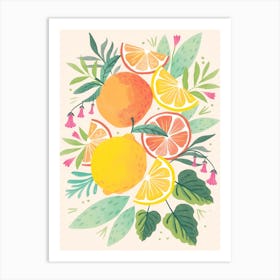 Oranges And Lemons 1 Art Print