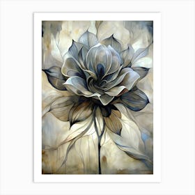 Abstract Flower Painting Art Print