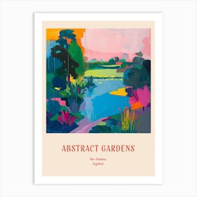 Colourful Gardens Kew Gardens United Kingdom 5 Red Poster Art Print