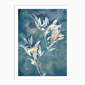 Botany Blue 3 Art Print