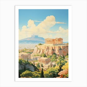 Parthenon Grace in the Skyline Art Print