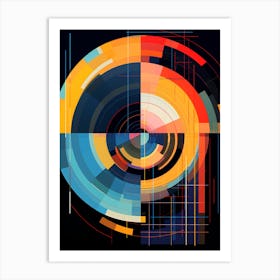 Abstract Circle 4 Art Print