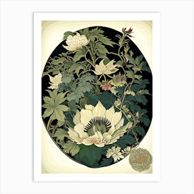 Koraku En, Japan Vintage Botanical Art Print