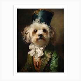 Victorian Animal Portrait, Dressed Animal Print, Royal Dog Poster, Royal Animal Painting, Renaissance Animal Portraits, Vintage Inspired Art Art Print