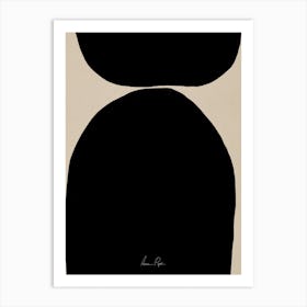 Abstract Black Object 5 Art Print