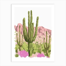 Cactus In The Desert 14 Art Print