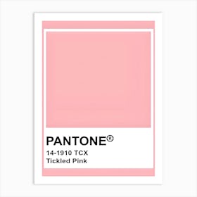 Pantone Pink Art Print