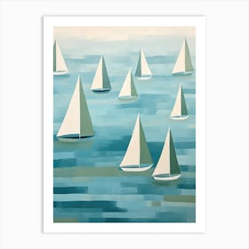 Sailboats 15 Art Print