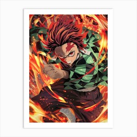 Tanjiro Kamado Demon Slayer 5 Art Print