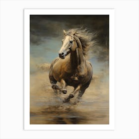 A Horse Painting In The Style Of Glazing 2 Art Print