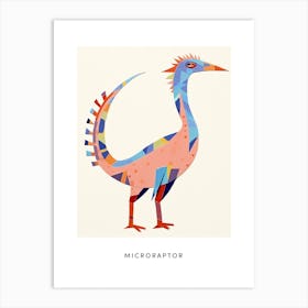 Nursery Dinosaur Art Microraptor Poster Art Print