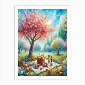 Picnic In The Park Art Print