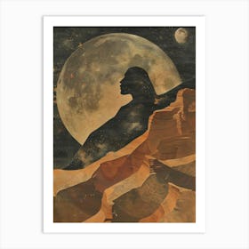 Moon And Stars 17 Art Print