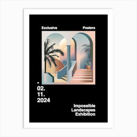 Impossible Landscapes Exhibition Archive Poster 15 Art Print