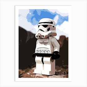 Stormtrooper Star Wars movie Art Print