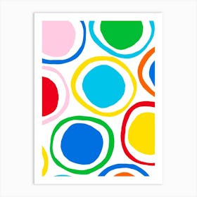 Colorful Circles Art Print