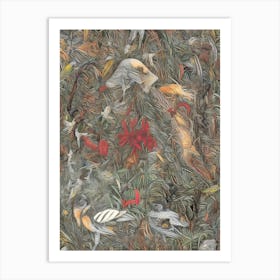 Birds In The Grass Art Print