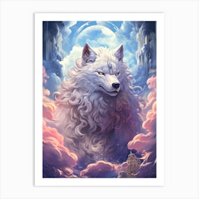 White Wolf Art Print