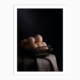 Eggs In A Basket 1 Art Print