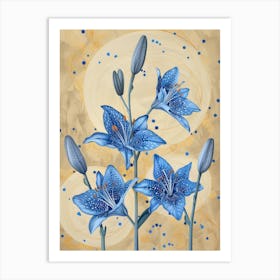 Blue Lily 3 Art Print