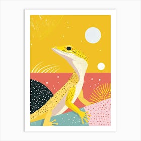 Modern Lizard Abstract Illustration 1 Art Print