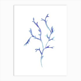 Watercolor Seaweed 1 Art Print