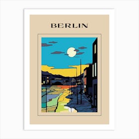 Minimal Design Style Of Berlin, Germany 1 Poster Art Print
