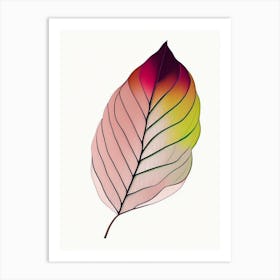 Rhododendron Leaf Abstract Art Print