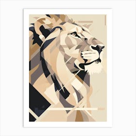 Abstract Lion 8 Art Print