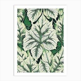 Coleus Leaf William Morris Inspired 2 Art Print