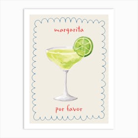 Margarita Por Favor Cocktail Kitchen Drink Art Print