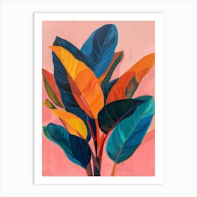 Tropical Leaves 36 Art Print