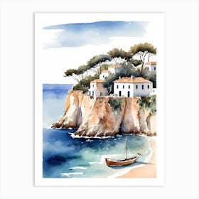Spanish Ses Illetes Formentera Travel Poster (30) Art Print