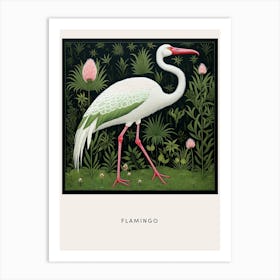 Ohara Koson Inspired Bird Painting Flamingo 1 Poster Art Print