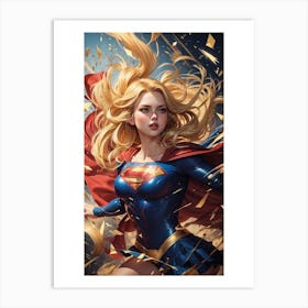 Supergirl Art Print